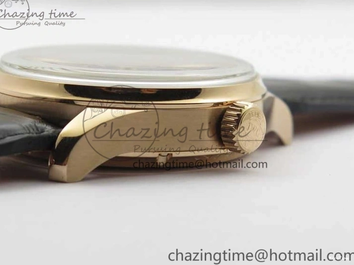 MIROTIME 0223 Premium Portugieser Perpetual Calendar IW503302 RG V9F 1:1 Best Edition Blue Dial on Black Leather Strap A 7098